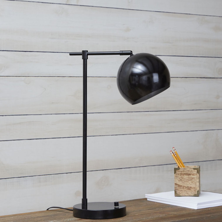 Brushed Nickel Orb Desk Lamp - Chic Decora