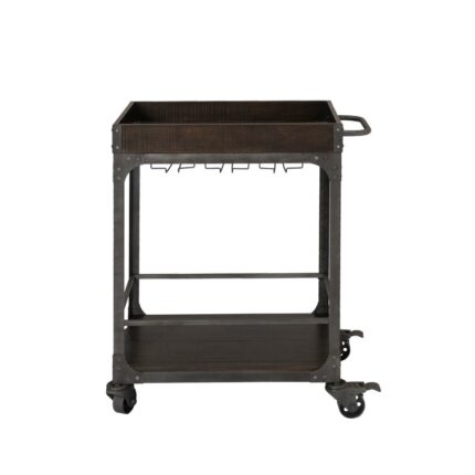 Burchett Wood Bar Cart - Chic Decora