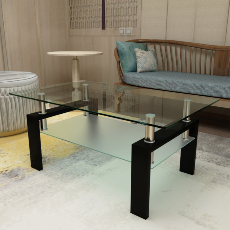 Cainsville Glass Coffee Table - Chic Decora