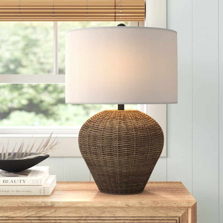 Carlita Wicker/Rattan Table Lamp - Chic Decora