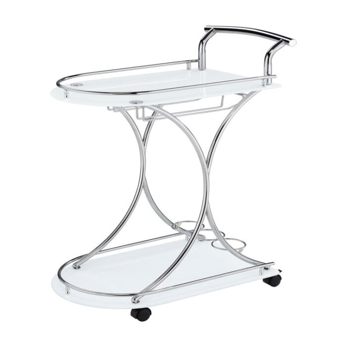 Carmita Steel Bar Cart - Chic Decora