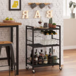 Cevenola Metal Bar Cart - Chic Decora