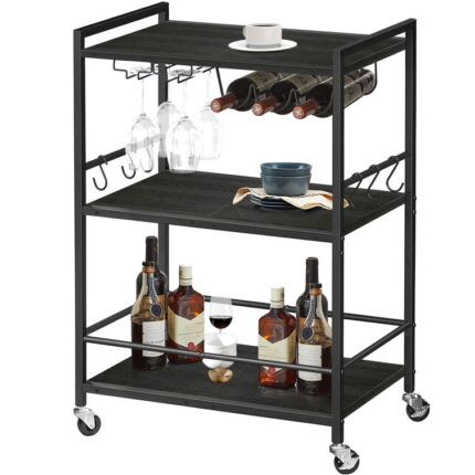 Cevenola Metal Bar Cart - Chic Decora