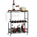 Chaimas Metal Bar Cart - Chic Decora