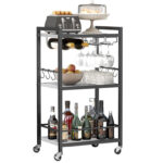 Chantina Metal Bar Cart - Chic Decora