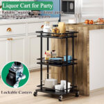 Chardasia Metal Bar Cart - Chic Decora