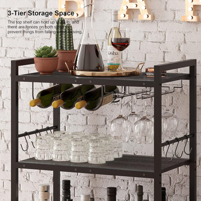 Chardee Metal Bar Cart - Chic Decora