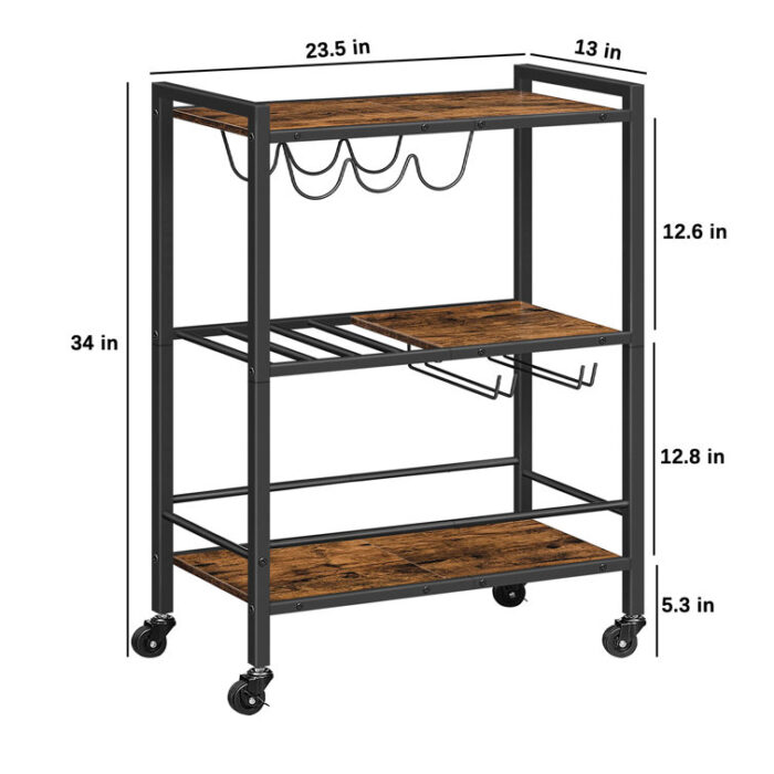 Chatswood Metal Bar Cart - Chic Decora