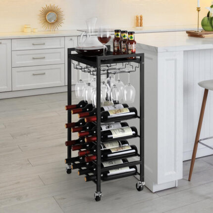 Chatterly Metal Bar Cart - Chic Decora