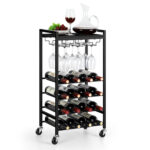 Chatterly Metal Bar Cart - Chic Decora