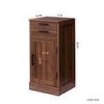 Chesnet 17.8” Bar Cabinet - Chic Decora