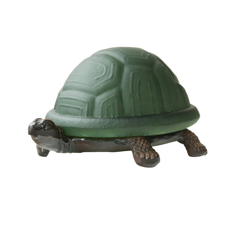 Covedale 4.75″H Glass Turtle Accent Lamp - Chic Decora