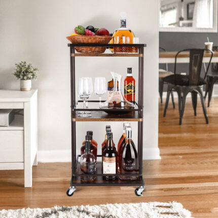 Dalina Metal Bar Cart - Chic Decora