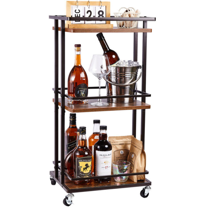 Dalina Metal Bar Cart - Chic Decora