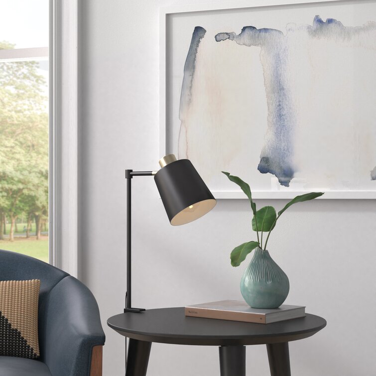 Brushed Nickel Orb Desk Lamp - Chic Decora