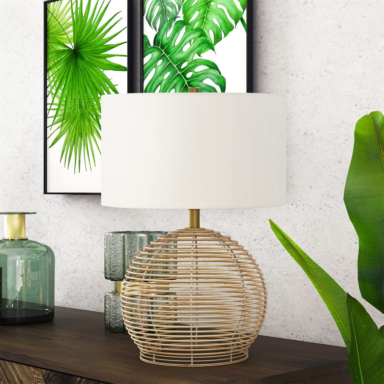 Edgware Wicker/Rattan Table Lamp - Chic Decora