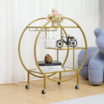 Edinburg Metal Bar Cart - Chic Decora