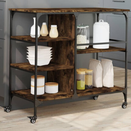 Eduarte Metal Bar Cart - Chic Decora