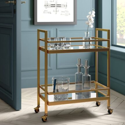 Emily Metal Bar Cart - Chic Decora