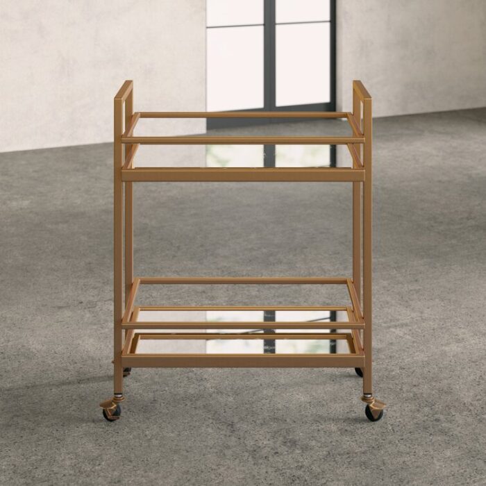 Emily Metal Bar Cart - Chic Decora