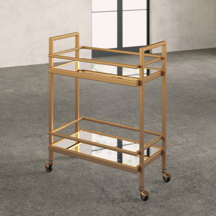 Emily Metal Bar Cart - Chic Decora