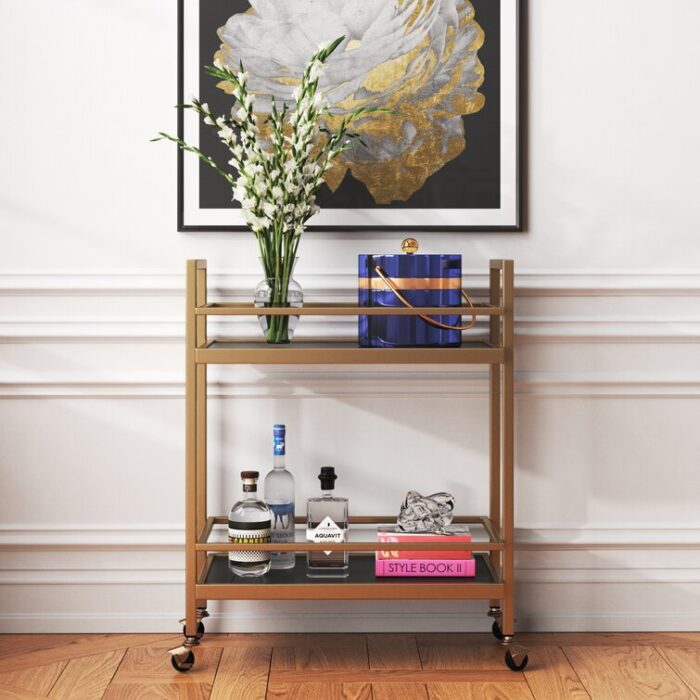 Emily Metal Bar Cart - Chic Decora