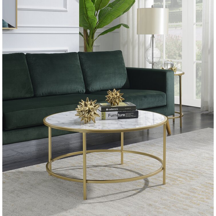 Edlin 4 Legs Coffee Table with Storage - Chic Decora