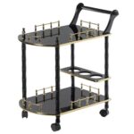 Evangelista Wood Bar Cart - Chic Decora