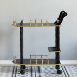 Evangelista Wood Bar Cart - Chic Decora