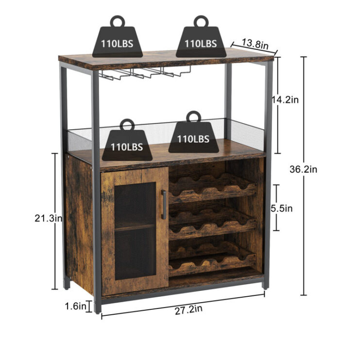 Fahmeda 27.2” Bar Cabinet - Chic Decora