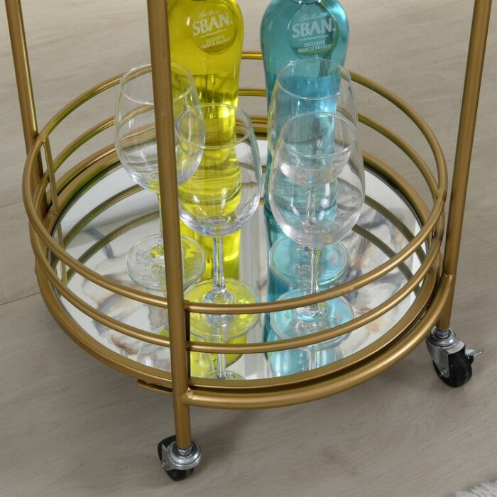 Fawe Metal Bar Cart - Chic Decora