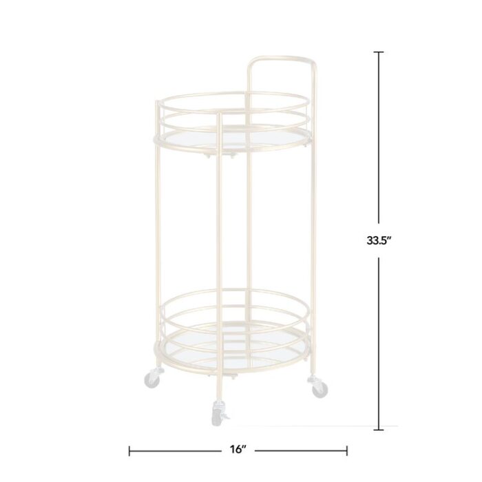 Fawe Metal Bar Cart - Chic Decora