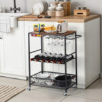 Ferlando Metal Bar Cart - Chic Decora