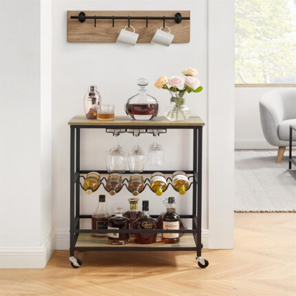 Fiorenze Metal Bar Cart - Chic Decora