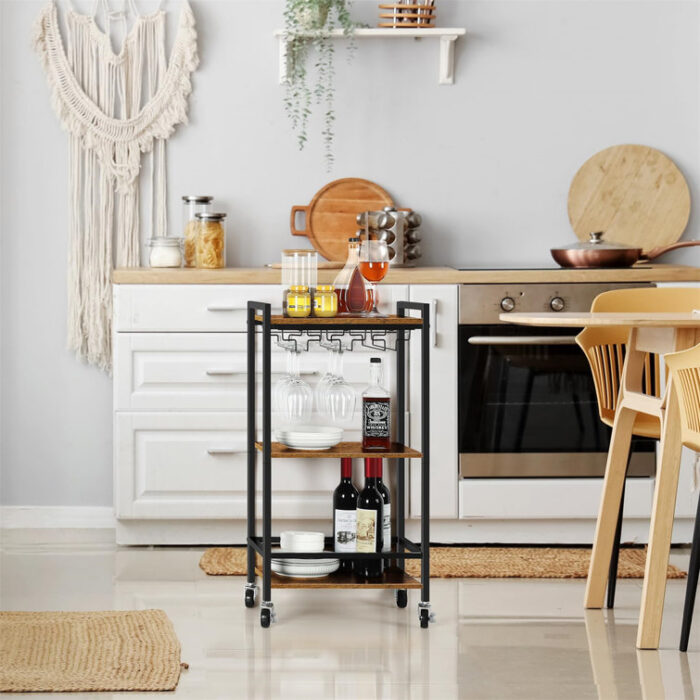 Firmino Metal Bar Cart - Chic Decora