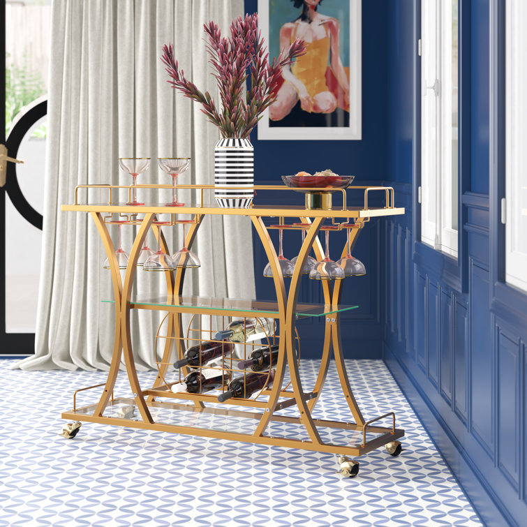 Forbin Metal Bar Cart - Chic Decora