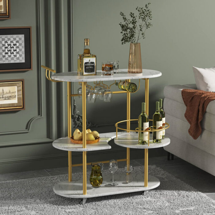 Fryson Metal Bar Cart - Chic Decora