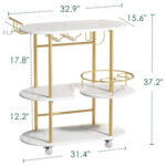 Fryson Metal Bar Cart - Chic Decora