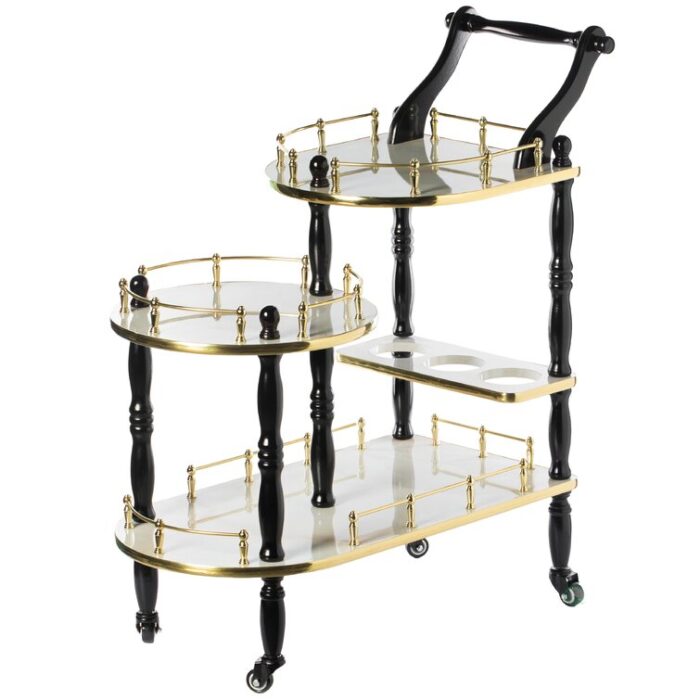 Grasso Wood Bar Cart - Chic Decora