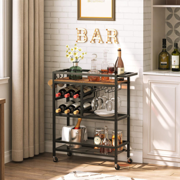 Hayg Metal Bar Cart - Chic Decora