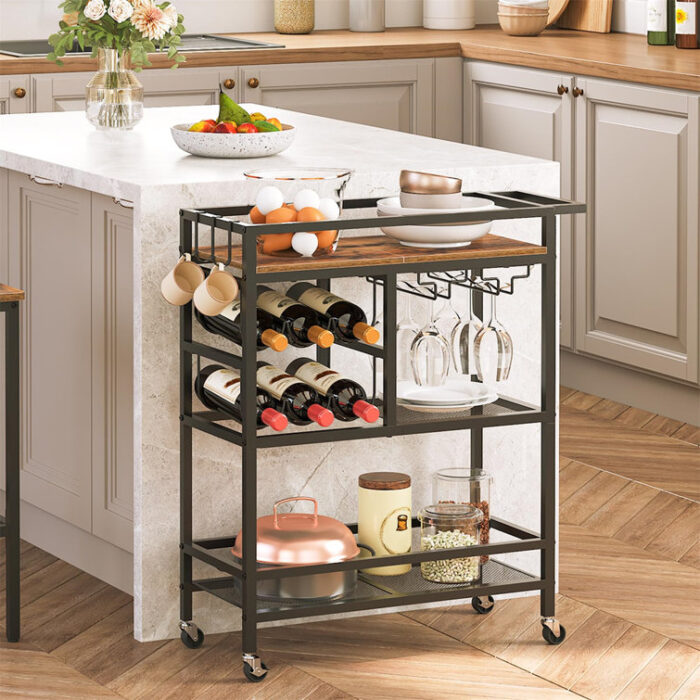 Hayg Metal Bar Cart - Chic Decora