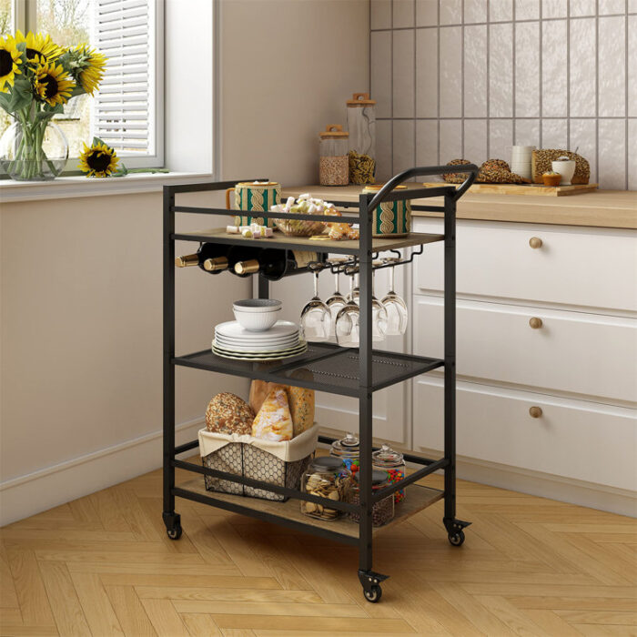 Haytug Metal Bar Cart - Chic Decora