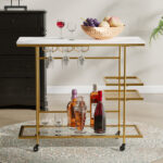 Izzibella Metal Bar Cart - Chic Decora