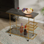 Izzibella Metal Bar Cart - Chic Decora