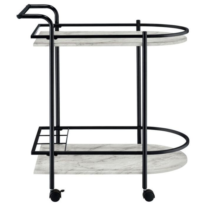 Jasicianna Metal Bar Cart - Chic Decora