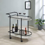 Jasicianna Metal Bar Cart - Chic Decora