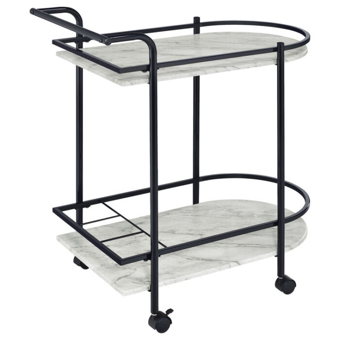 Jasicianna Metal Bar Cart - Chic Decora