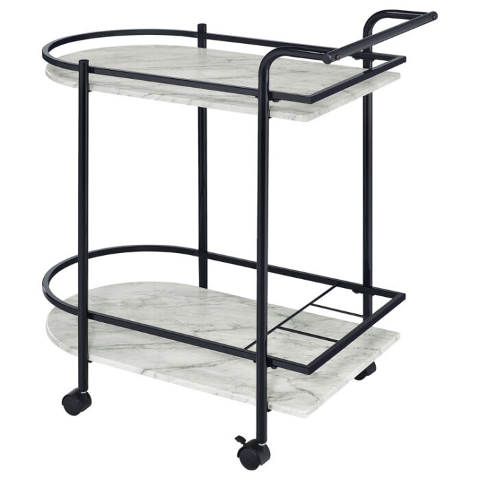 Jasicianna Metal Bar Cart - Chic Decora