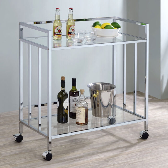 Jawuan Metal Bar Cart - Chic Decora