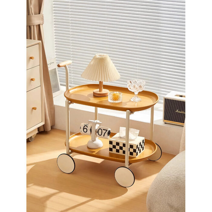 Jennevieve Metal Bar Cart - Chic Decora